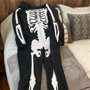 Skeleton Onesie Costume Size Large